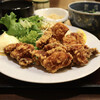 魚と上方うまいもん あんばい - 唐揚げ定食･ミニうどんセット(1,090円)