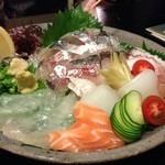 串兆ダイニング - ●これも絶品、お造り盛合せ～☆