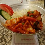 インド・ネパール料理 タァバン - 見た目ほど辛くない。混ぜ混ぜして食べました