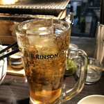 肉の雷橋 - 自家製生姜ウォッカのモスコミュール