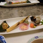 大沢温泉 山水閣 - 姫竹の子、おいしー。