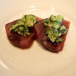 スガハラ - 勝浦 鰹 きゅうりのドレッシング