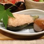 お宿　木の葉 - 小芋田楽☆子切茄子海老真薯