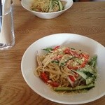 ノッタカフェ - 日替り 夏野菜の冷製パスタ