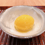 すし処 ひさ田 - 甘夏のソルベオイル掛け