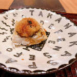 すし処 ひさ田 - 瀬戸内太刀魚　炭火焼き　辛味大根ポン酢乗せ