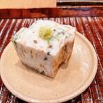 すし処 ひさ田 - 米を食べさせた卵と木耳と根セロリの卵焼き