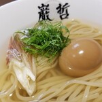 ラーメン巌哲 - 冷やかけ＋半熟煮玉子