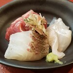 天ぷらと鮮魚 やす - 天ぷらとお刺し身定食 