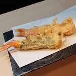 天ぷらと鮮魚 やす - 天ぷらとお刺し身定食 
