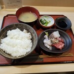 天ぷらと鮮魚 やす - 天ぷらとお刺し身定食 