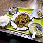 菜々坊 - 料理写真:なすと挽肉炒め定食750円です。