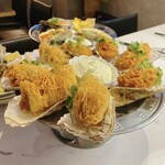 Oyster&Grillbar #lemon - 大粒牡蠣、"新食感"牡蠣パリ