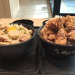 伝説のすた丼屋 - すた丼とミニ鬼盛りすたみな唐揚げ丼