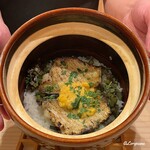 御料理 寺沢 - のどぐろと海胆と蕨の炊込みごはん