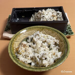 御料理 寺沢 - のどぐろと海胆と蕨の炊込みごはん