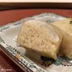 御料理 寺沢 - 赤酢の舎利に真子鰈