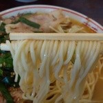 中華そば 高安 - 細麺スﾄレート！！麺カタにしたので、コシがあって旨～い～♪(^o^)丿