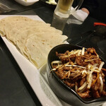 チャイナダイニング 申華 - 牛肉炒め　皮包み