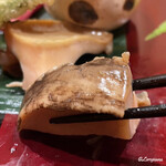 御料理 寺沢 - 身厚の鮑の柔らか煮