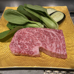 八王子 ステーキ 鉄板焼 いわ倉亭 - A5黒毛和牛サーロインステーキと季節野菜の鉄板焼き