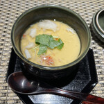 八王子 ステーキ 鉄板焼 いわ倉亭 - 蟹とポルチーニ茸の茶碗蒸し