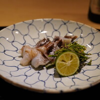 富小路 やま岸 - 鳥貝としおでの胡麻和え