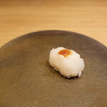 すし処 ひさ田 - 白海老叩き 葛ポン酢