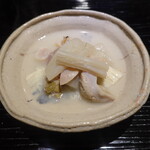 富小路 やま岸 - 蛤、白ずいき、湯葉、焚き合わせ