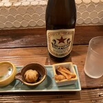 Juunanabanchi - お通し、ビール