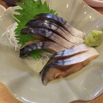 ととや烏賊煎 - サバの刺身