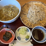 まるぬき - カレー丼セットそば大盛