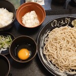 ゆで太郎 - 月見芋ミニ丼セット＠¥680+大盛り¥100