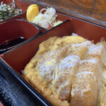 ささや - カツ丼のダブルセット。