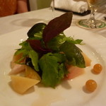 Bistro a vin DAIGAKU - あら川の桃　泉州茄子　大山地鶏のメリメロ