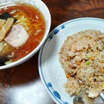 銀龍 - 料理写真:半チャとラーメン900円