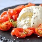 Burrata Cheese Tomato Caprese High-quality cheese popular in Italy