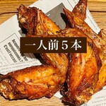 やみつき手羽から揚げビールください！