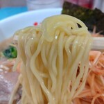 横浜ラーメン あばん - ねぎラーメン　細