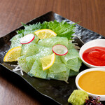 Long-established Yano's sashimi konnyaku