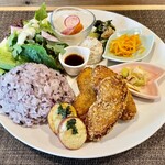 梅凛caffe - 料理写真:車麩カツのプレートランチ（スープ、ドリンク付き）1500円