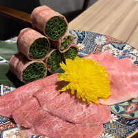 黄金出汁しゃぶと江戸前寿司 肉のあさつ 梅田お初天神店 - 