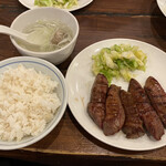 牛たん料理 閣 ブランドーム本店 - たん焼き定食 ( 5枚 ) 