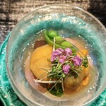 御料理 良所 - ジュレ掛け