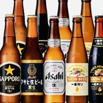 Domestic standard beer (medium bottle) from 770 yen