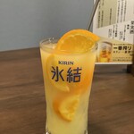 炭火焼肉 香月辺 - まるごとみかんサワー
