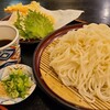 又兵衛 - 細天ざるうどん【大盛】(税込1,000円+大盛200円)
①細ざるうどん【大盛】
②天麩羅、大葉(2つ)と海老(2つ)