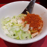 ラーメン二郎 - 待ってる間にカスタマイズ♪