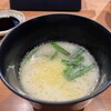 ごはん屋 上の裏馳走 こだま - お通しのスープ