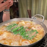 芭蕉苑 - 博多もつ鍋  醤油味ﾁｮｲｽ